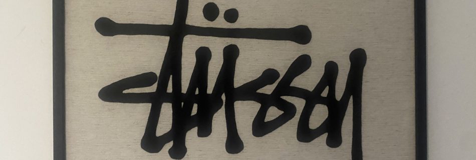 Tableau broderie logo Stüssy
