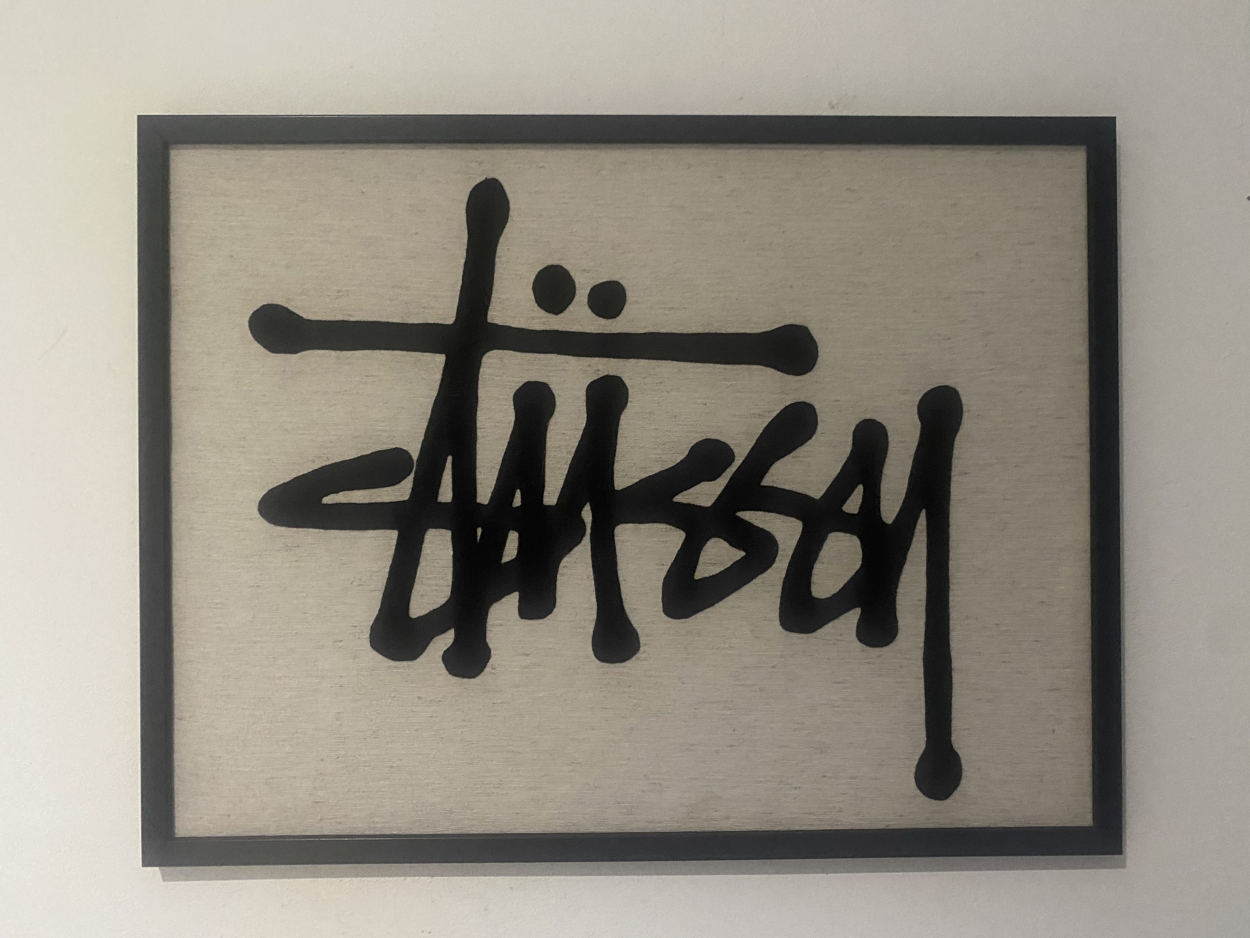 Tableau broderie logo Stüssy